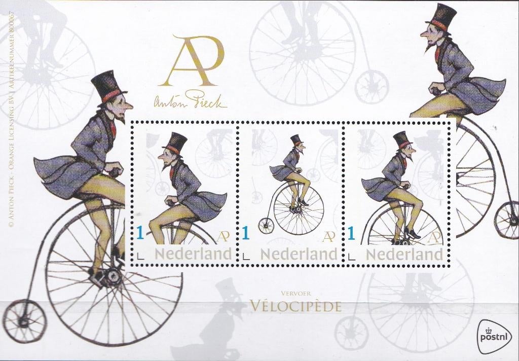 Anton Pieck – Vervoer: Vélocipède – MNH, Verzenden, Na 1940, Postfris
