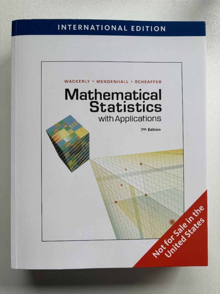 Mathematical Statistics With Applications, Boeken, Studieboeken en Cursussen, Zo goed als nieuw, WO, Beta, Ophalen