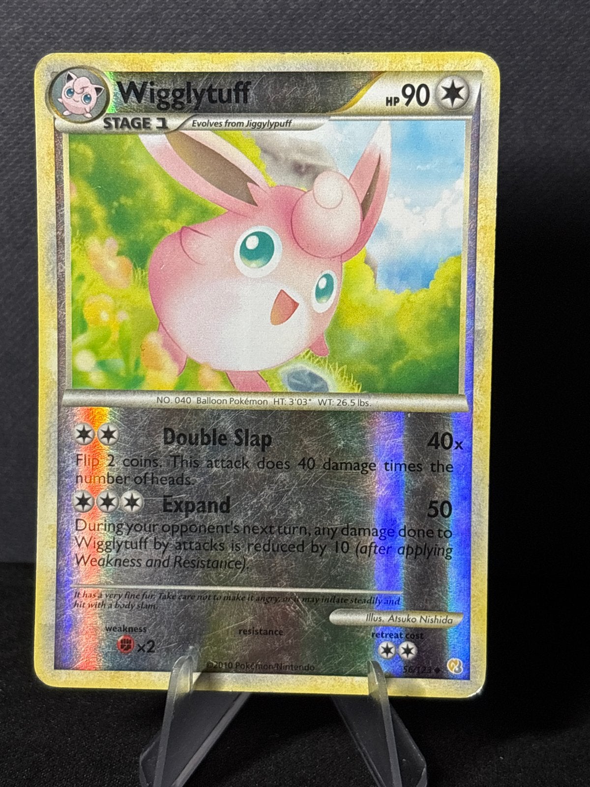 Wigglytuff #56, Ophalen of Verzenden, Zo goed als nieuw, Losse kaart, Foil
