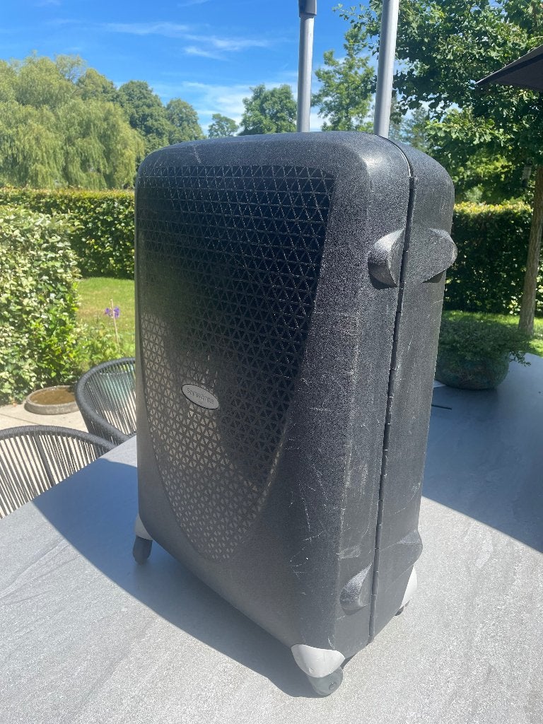 Samsonite Aeris Upright koffer (zwart), Gebruikt, Hard kunststof, 45 tot 55 cm, 70 cm of meer