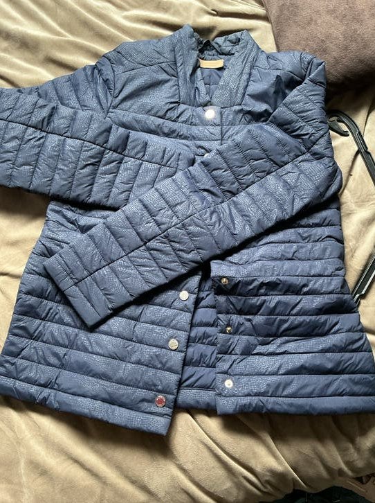 Mooie jas van mc  gregor,, Ophalen of Verzenden, Zo goed als nieuw, Maat 42/44 (L), Blauw