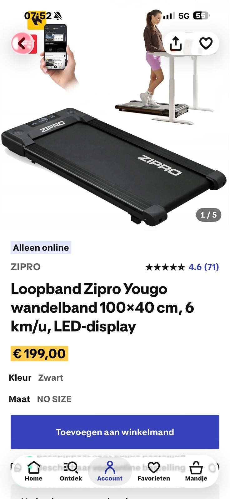 Loopband, Ophalen, Zo goed als nieuw, Loopband