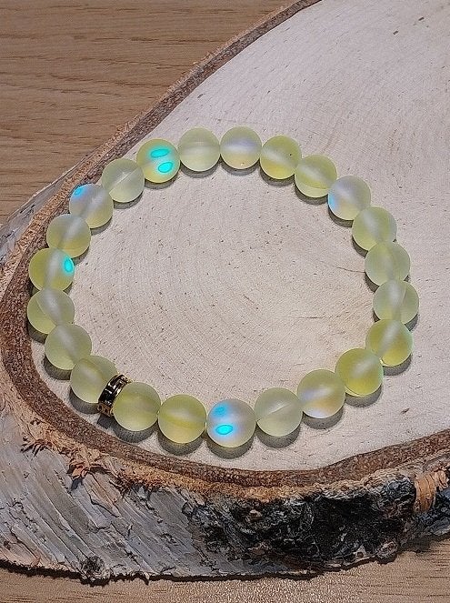 armband moonlight aura geel, Overige materialen, Geel, Nieuw, Ophalen of Verzenden