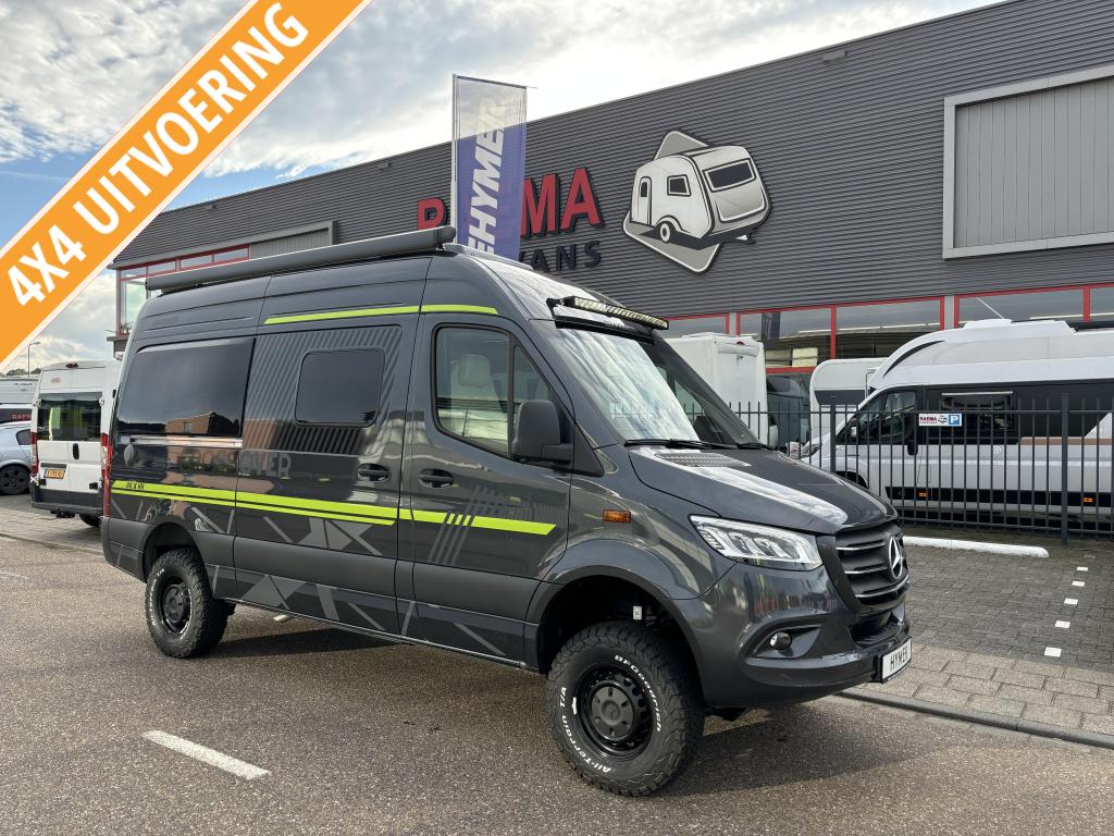 Hymer Grand Canyon S Crossover 4x4 offroad automaat Mercedes, Caravans en Kamperen, Campers, Luifel, Buscamper of Camperbus, Ringverwarming