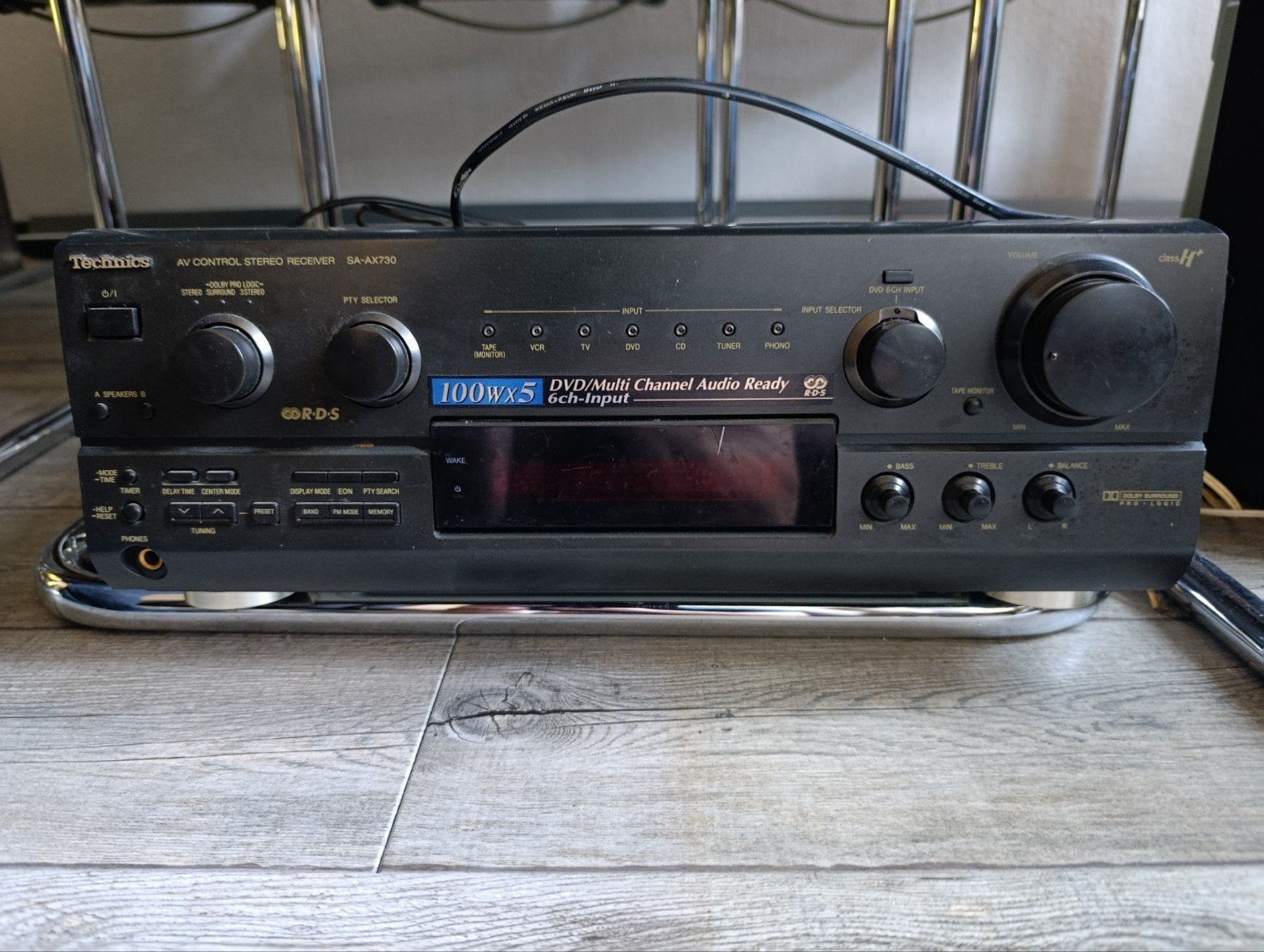 Technics SA-AX730 Receiver Tuner versterker, Ophalen of Verzenden, Gebruikt, 60 tot 120 watt, Overige merken