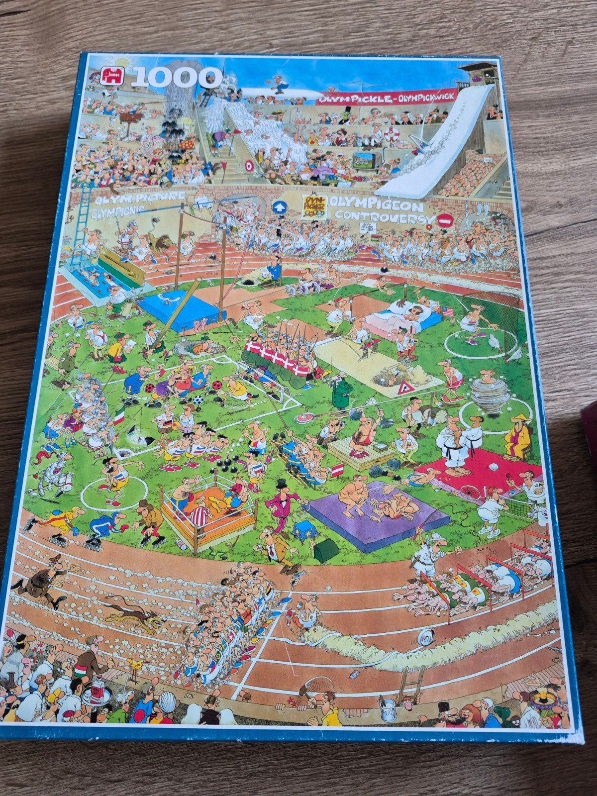 Jan van Haasteren Olympische Spelen Puzzel 1000 stukjes, Ophalen of Verzenden, Meer dan 50 stukjes, Gebruikt, 6 jaar of ouder