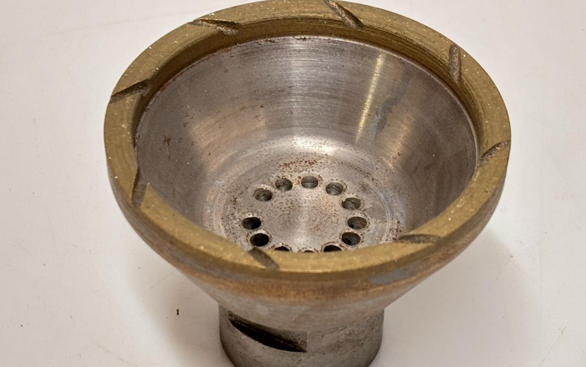 Diamant kom schijf brons gesinterd (lortone), Ophalen of Verzenden, Zo goed als nieuw