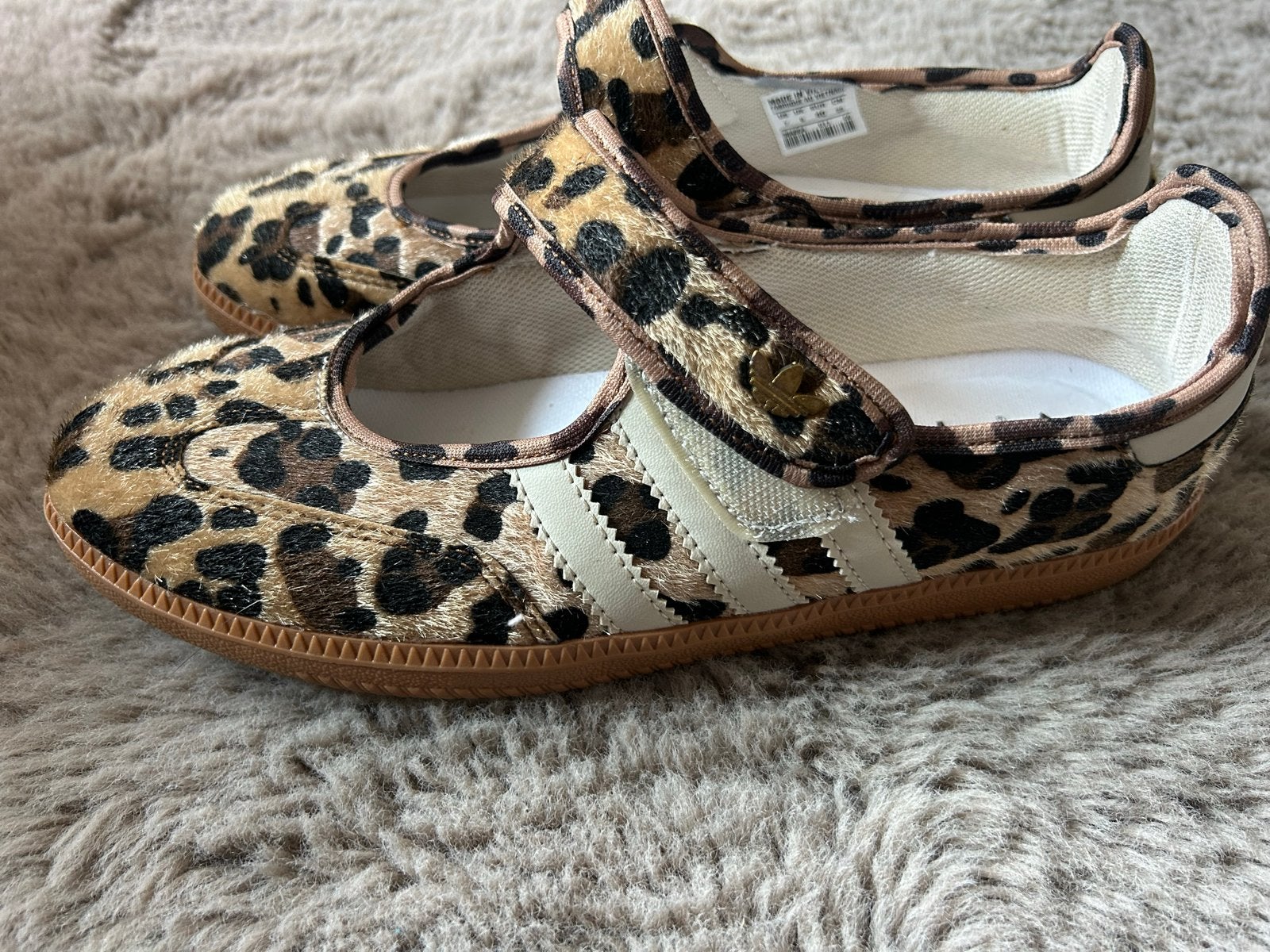 Leopard Print ballerina’s, Verzenden, Zo goed als nieuw, Bruin, Schoenen met lage hakken
