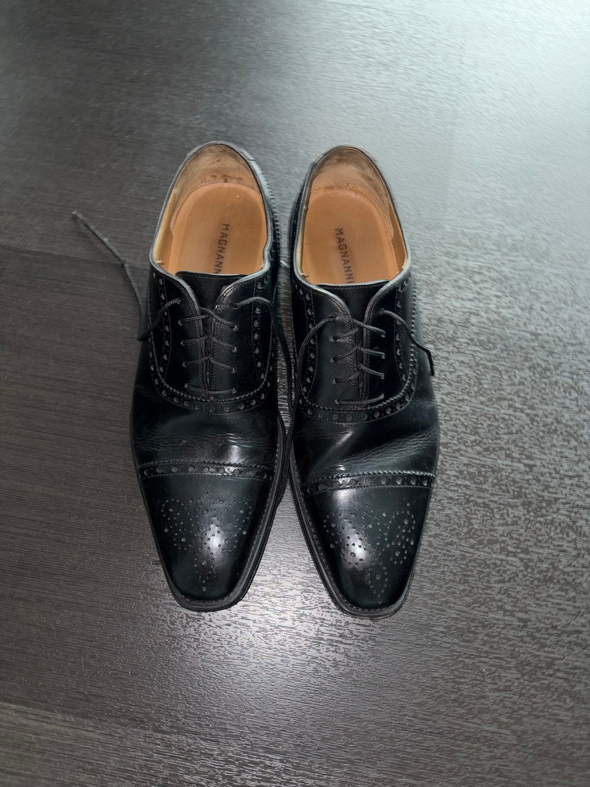 Magnanni Broque Oxford - Maat 41, Ophalen of Verzenden, Gedragen, Zwart, Veterschoenen