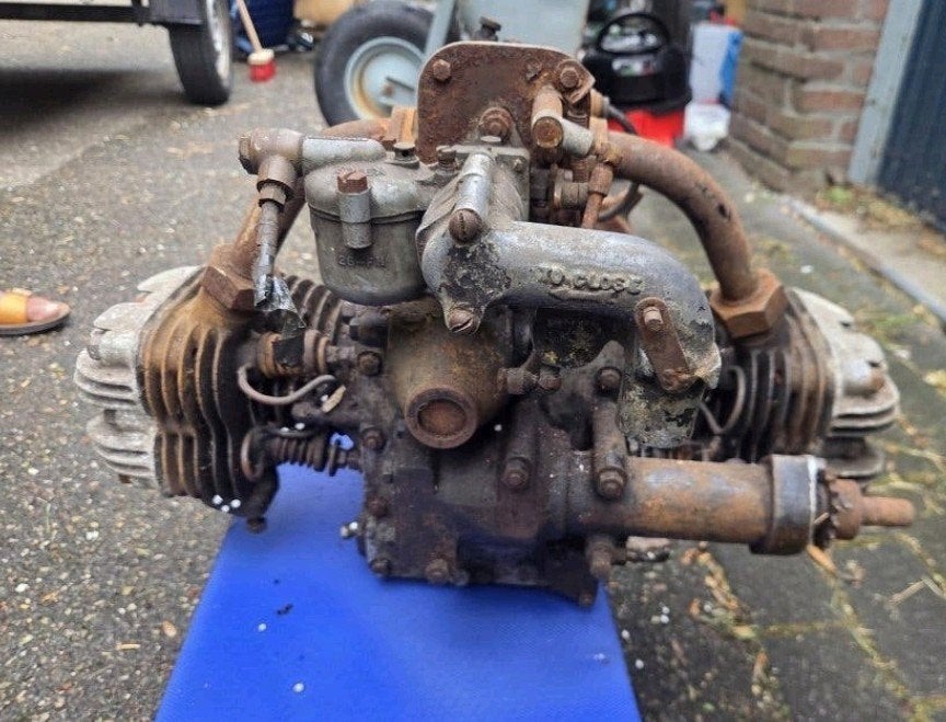 Douglas flat-twin boxer motorblok - Leuk voor de hobbyist!, Ophalen, Gebruikt