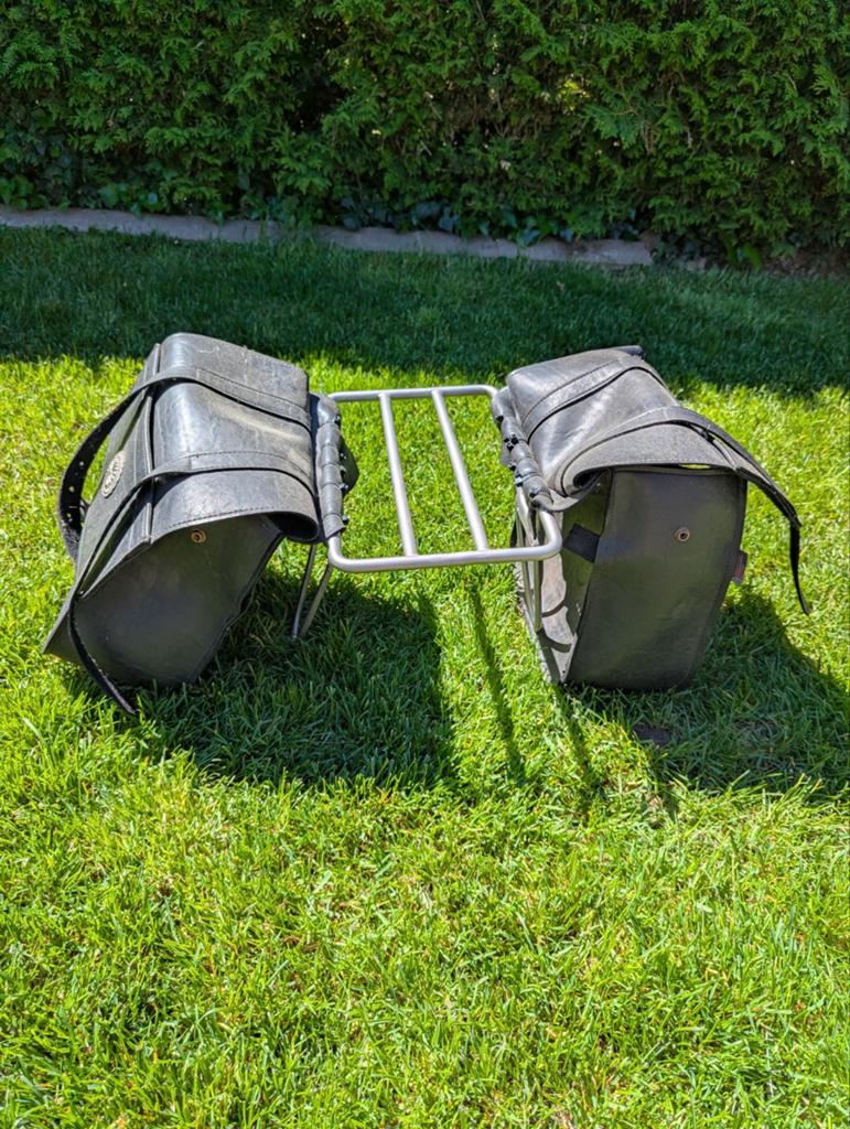 RVS Bagagerek met tassen voor suzuki intruder vs1400, Ophalen, Gebruikt