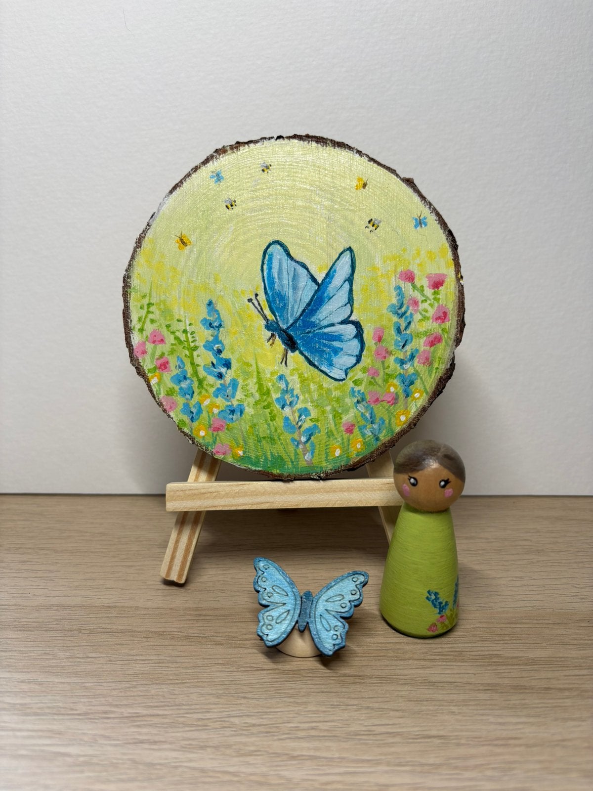 Seizoenstafel zomer vlinder pegdoll, Ophalen of Verzenden, Nieuw