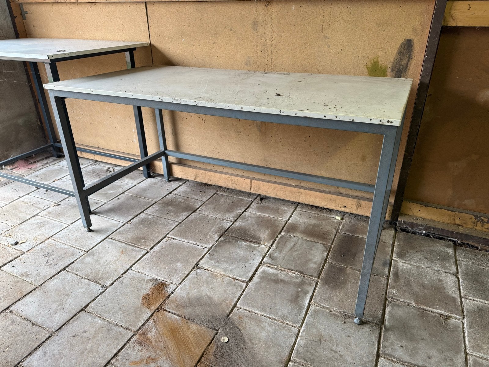 Stevige werkbank/tafel voor werkplaats of garage, Ophalen, Gebruikt, 170 cm of meer
