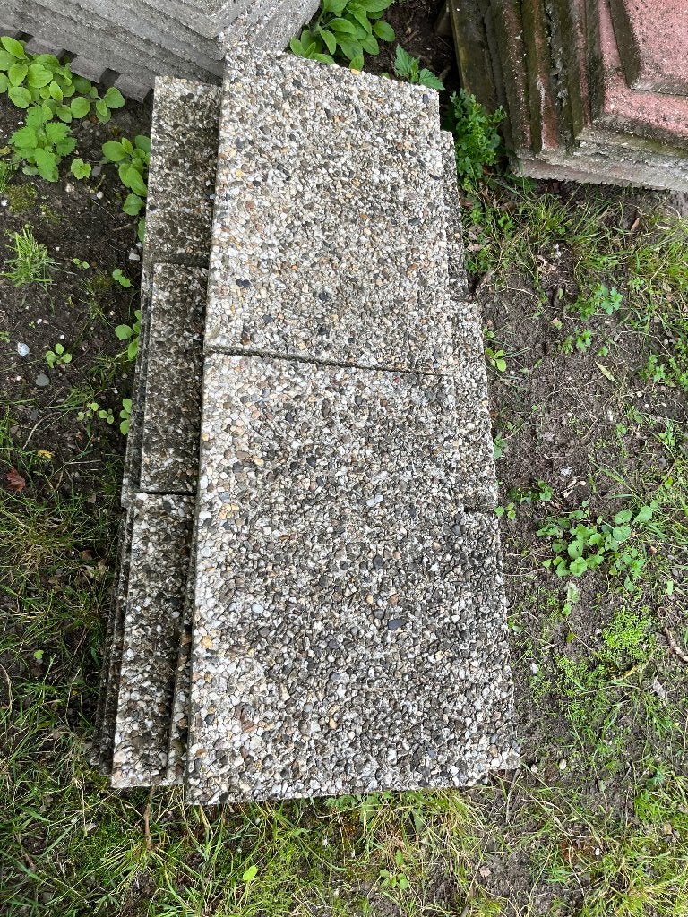 Grindtegels gratis op te halen 60x40, Ophalen of Verzenden, Gebruikt, Beton, Terrastegels