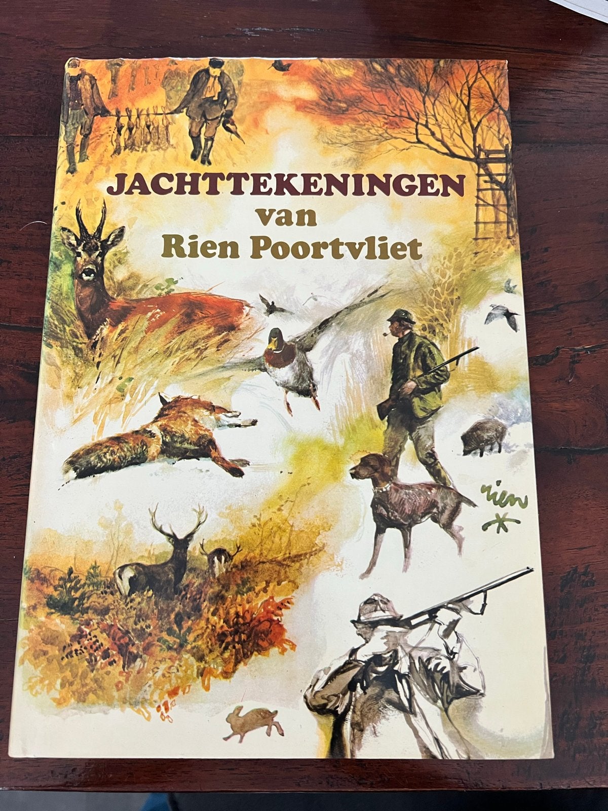 Jachttekeningen van Rien Poortvliet - Zevende druk 1979, Ophalen of Verzenden, Gelezen, Natuur algemeen