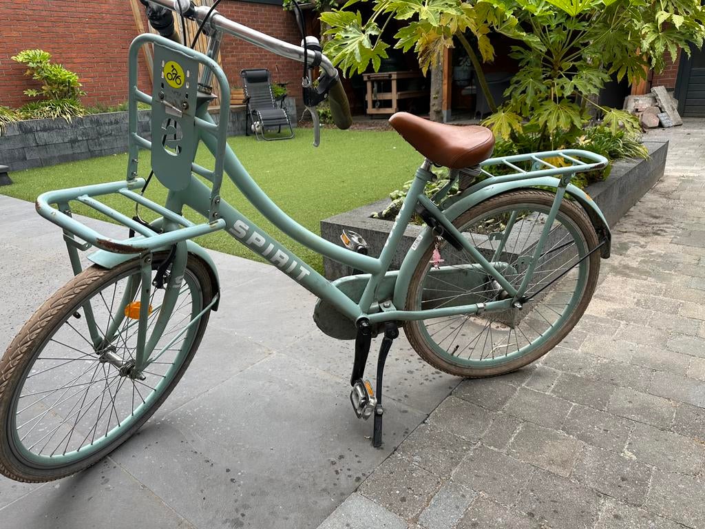 Spirit groen meisjesfiets 18 inch, Ophalen, Gebruikt, 18 inch, Handrem