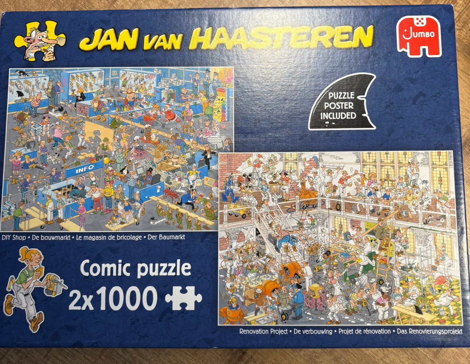 Jan van Haasteren puzzels De bouwmarkt en de verbouwing, Ophalen of Verzenden, 500 t/m 1500 stukjes, Zo goed als nieuw