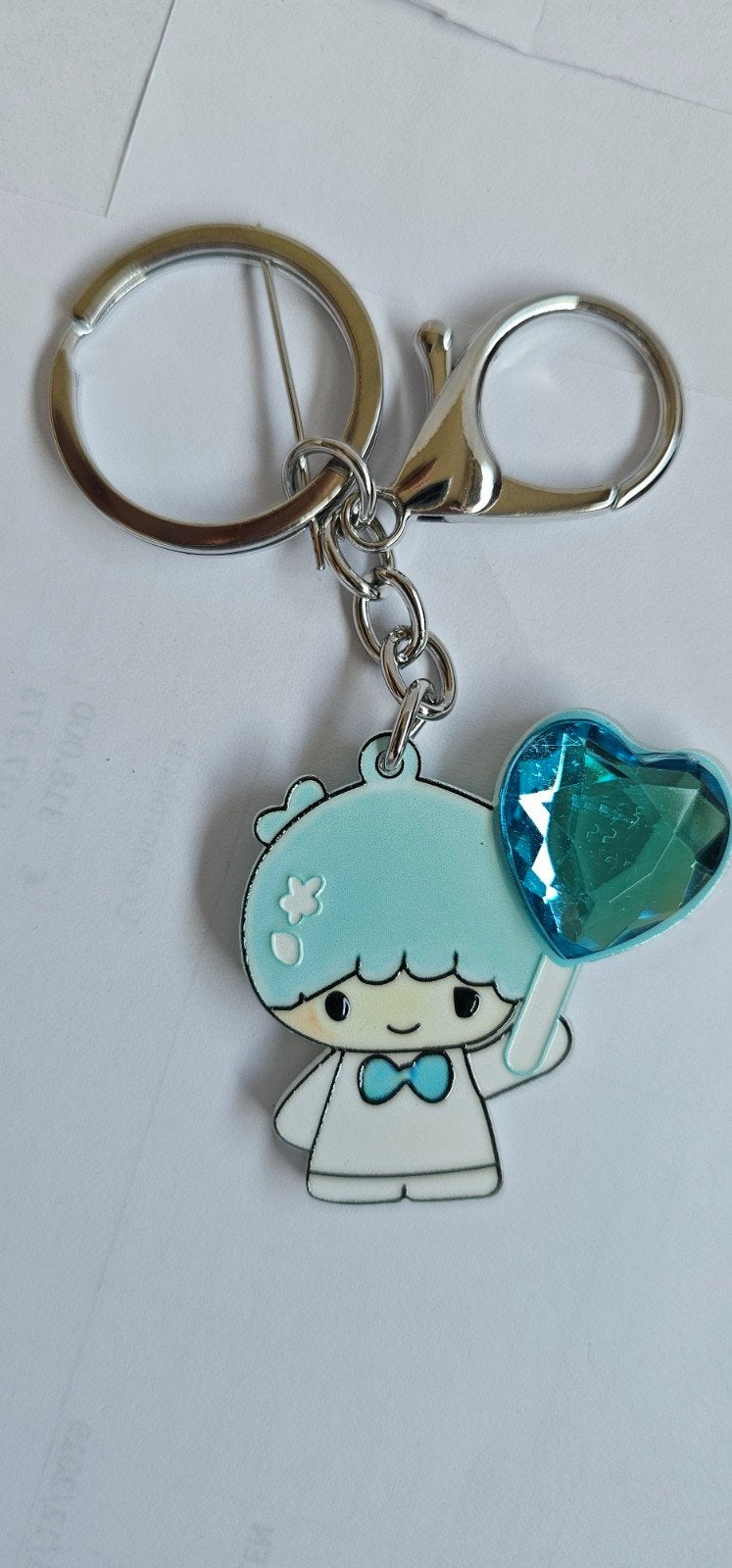 Leuke Kiki & Lala sleutelhanger met blauw hartje, Ophalen of Verzenden, Nieuw, Knuffel of Figuurtje