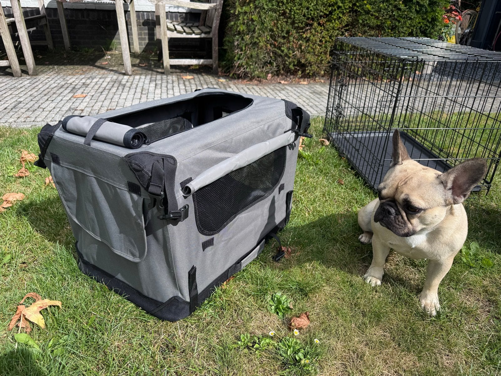 Hond accessoires / benodigdheden Bench, Hekje, Fietsmand, Dieren en Toebehoren, Ophalen, Zo goed als nieuw