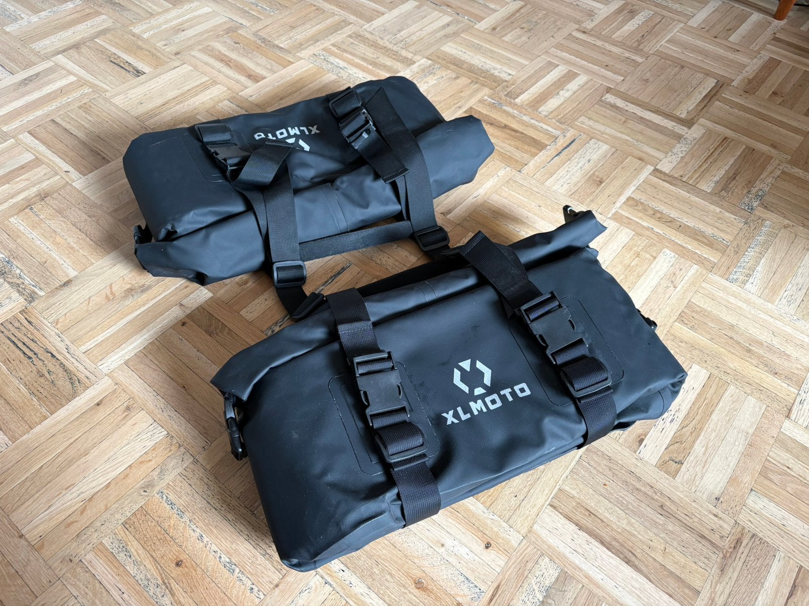 Zadeltassenset XLMOTO H2O Waterdicht 40L, Ophalen of Verzenden, Zo goed als nieuw