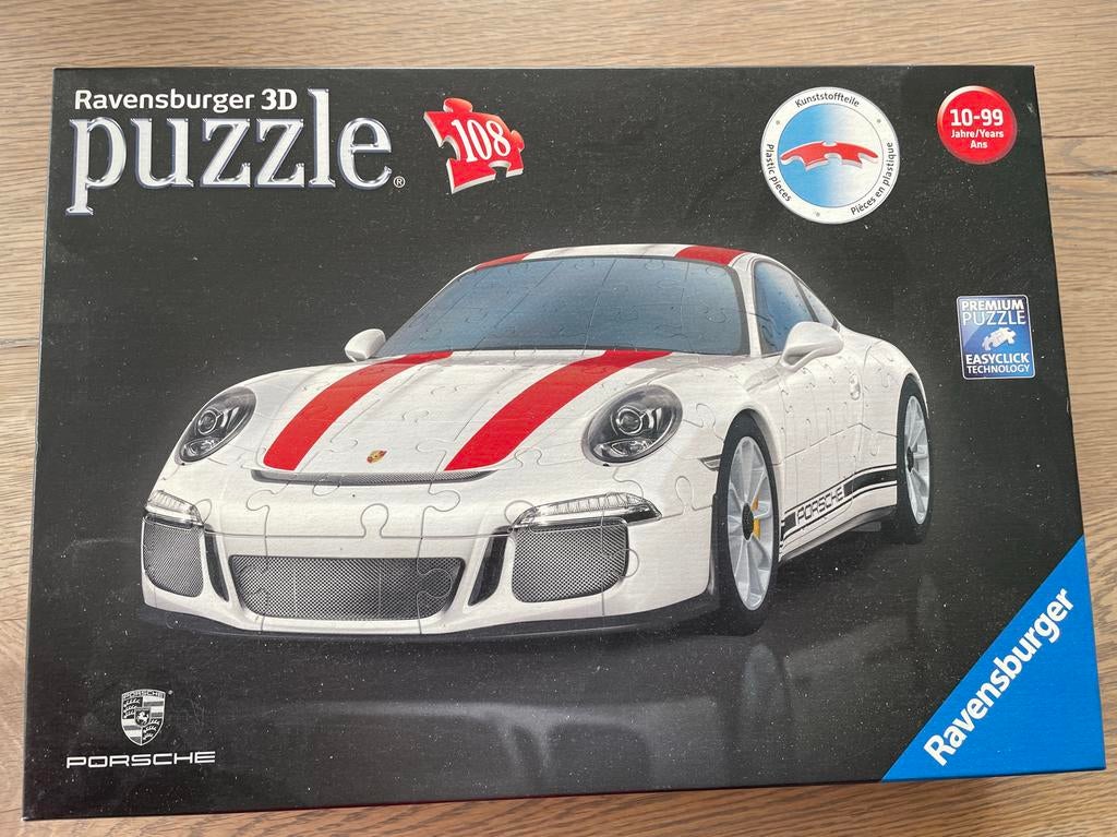 Ravensburger 3D Porsche Puzzel 108 stukjes, Ophalen, Minder dan 500 stukjes, Zo goed als nieuw, Rubik's of 3D-puzzel