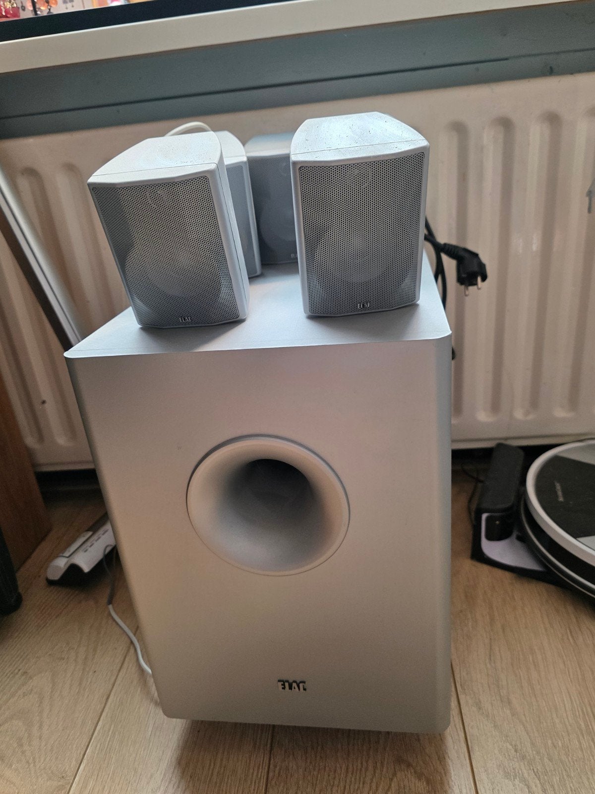ELAC 2.1 Luidsprekersysteem met Subwoofer, Overige merken, Gebruikt, 2.1-systeem, Ophalen of Verzenden
