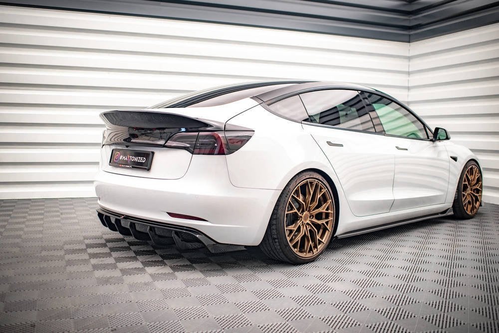 Voorlip sideskirt achterlip diffuser spoiler - Tesla Model 3, Ophalen of Verzenden