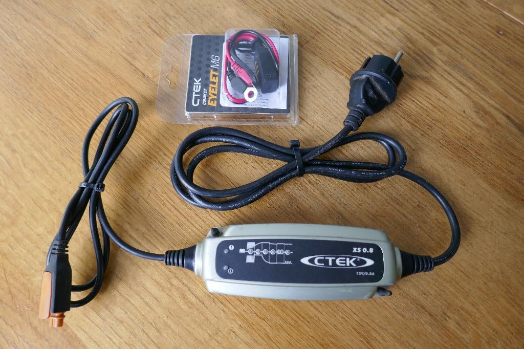 Ctek acculader druppelaar xs 0.8, Motoren, Accessoires | Overige, Ophalen of Verzenden, Gebruikt