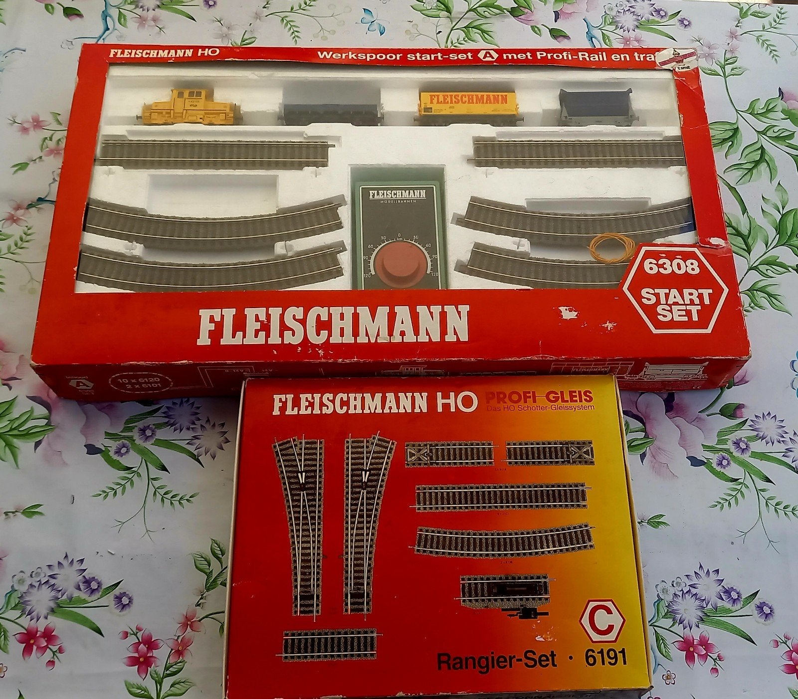 Fleischmann HO Startset 6308 met extra Rangier-Set 6191, Gelijkstroom, Fleischmann, Ophalen of Verzenden, NS