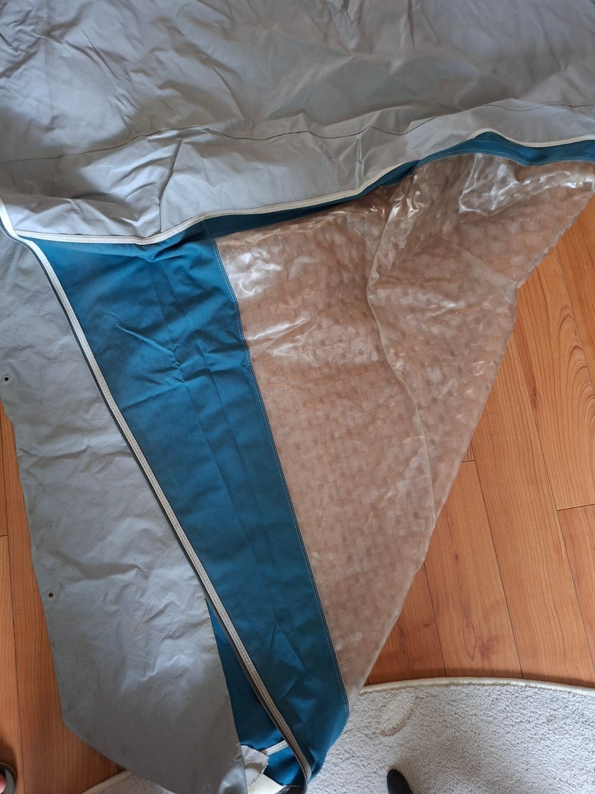 Isabella uitbouw aanbouw Penta - blauw groen turquoise., Caravans en Kamperen, Caravan accessoires, Ophalen of Verzenden, Gebruikt