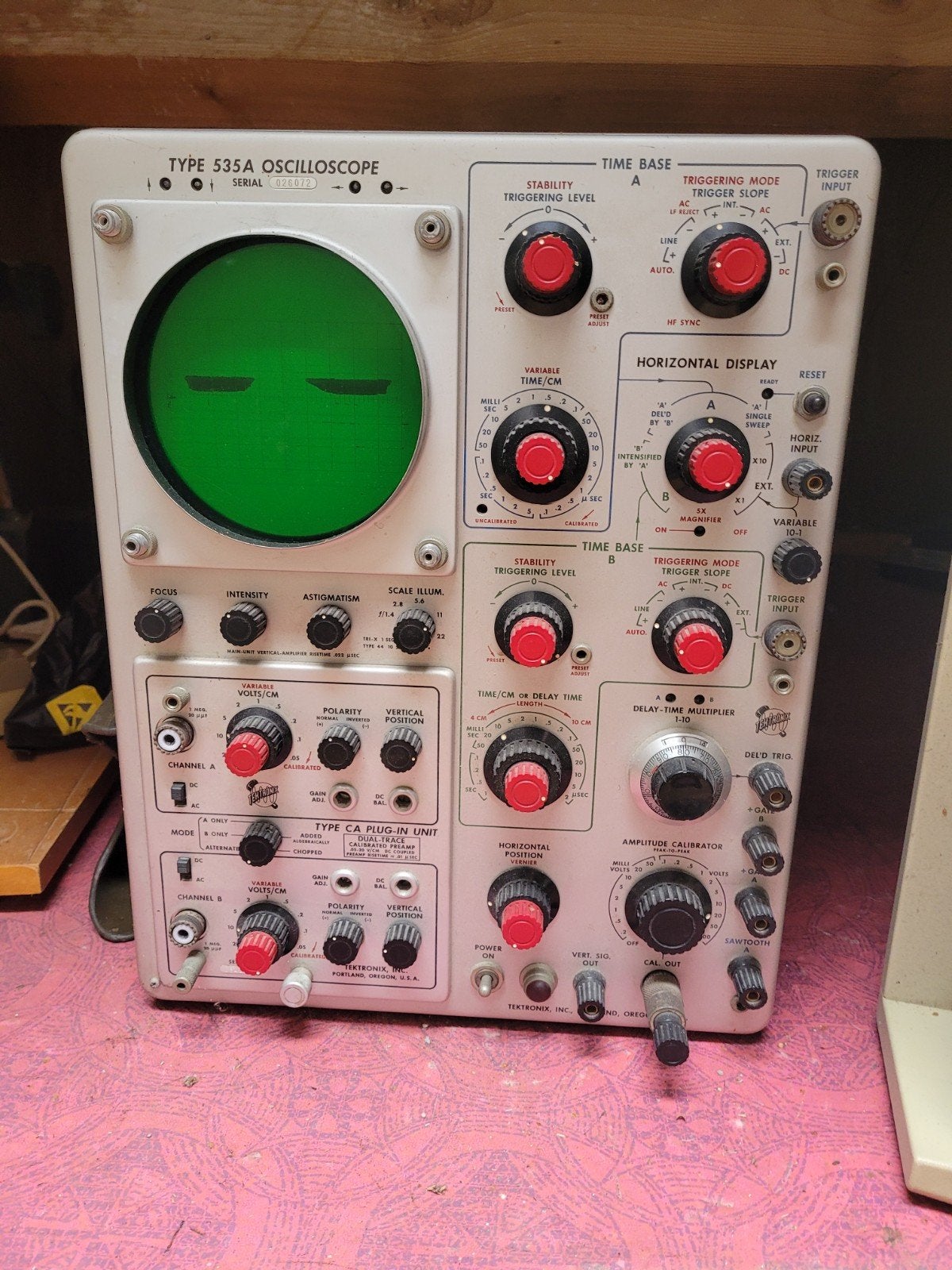 Vintage Tektronix Type 535A Oscilloscoop -, Computers en Software, Overige Computers en Software, Ophalen