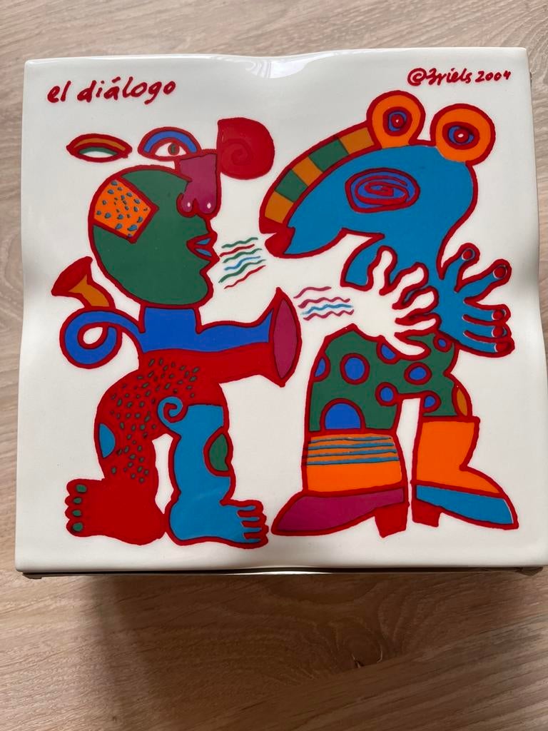 Koektrommel met afbeelding Clemens Briels, Antiek en Kunst, Ophalen of Verzenden