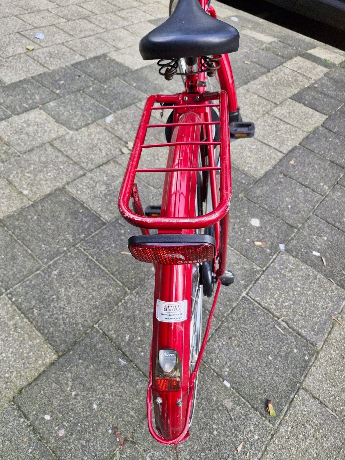 Batavus damesfiets - Rode stadsfiets, Fietsen en Brommers, Ophalen, Terugtraprem, Batavus, 50 tot 53 cm
