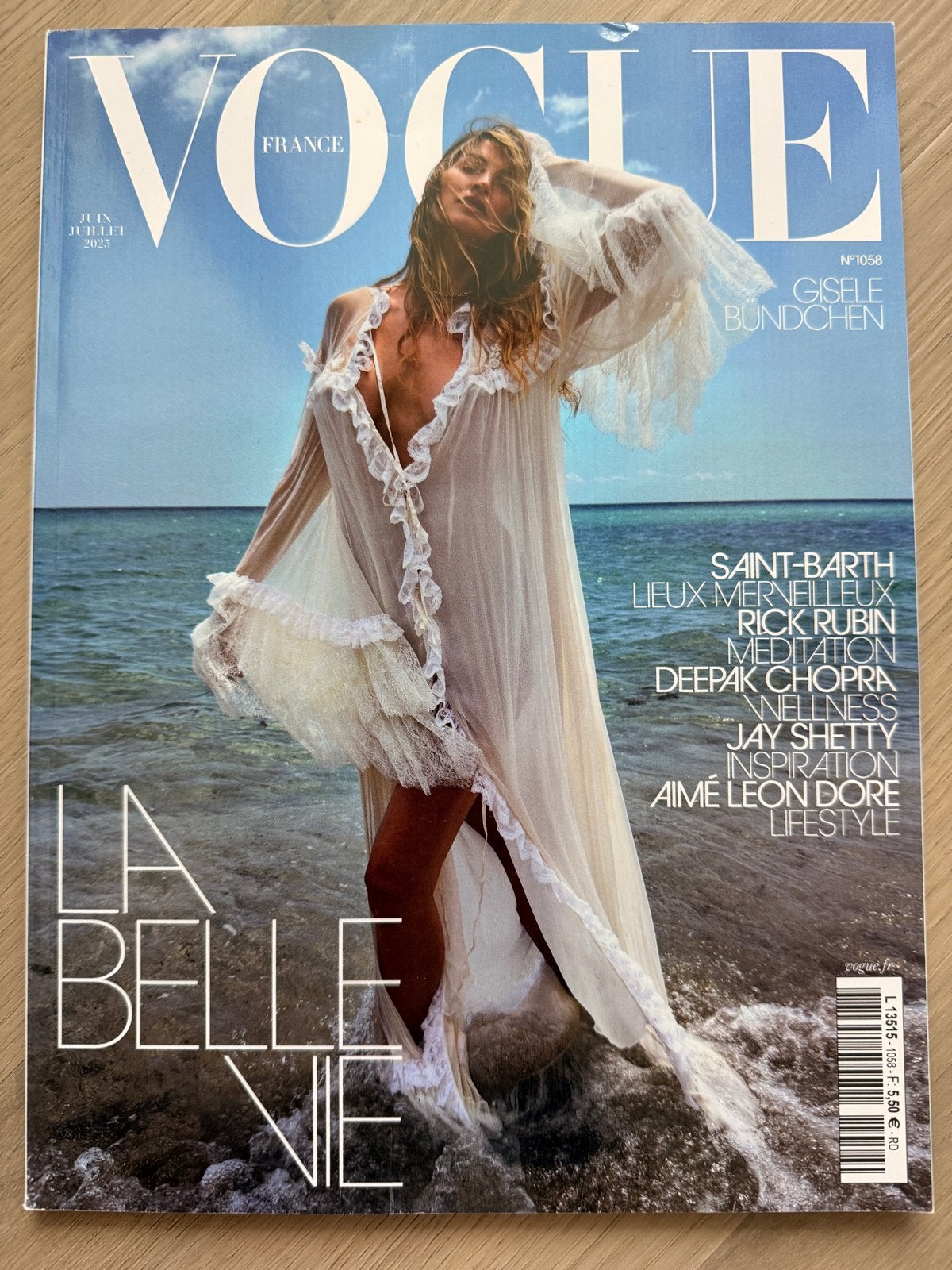 Vogue France Juni-Juli 2023 - nr 1058 Gisele Bündchen, Ophalen of Verzenden, Zo goed als nieuw, Glossy
