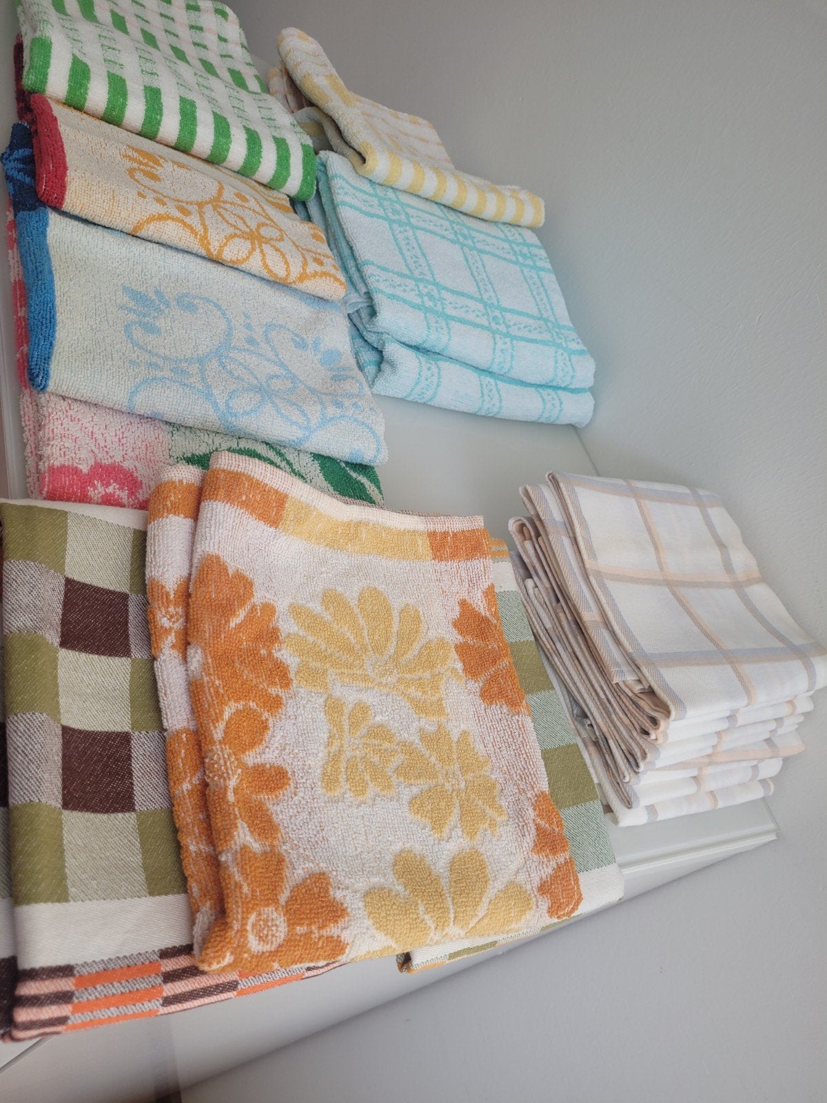 Retro vintage  theedoeken en keuken handdoeken, Ophalen of Verzenden, Theedoek of Handdoek