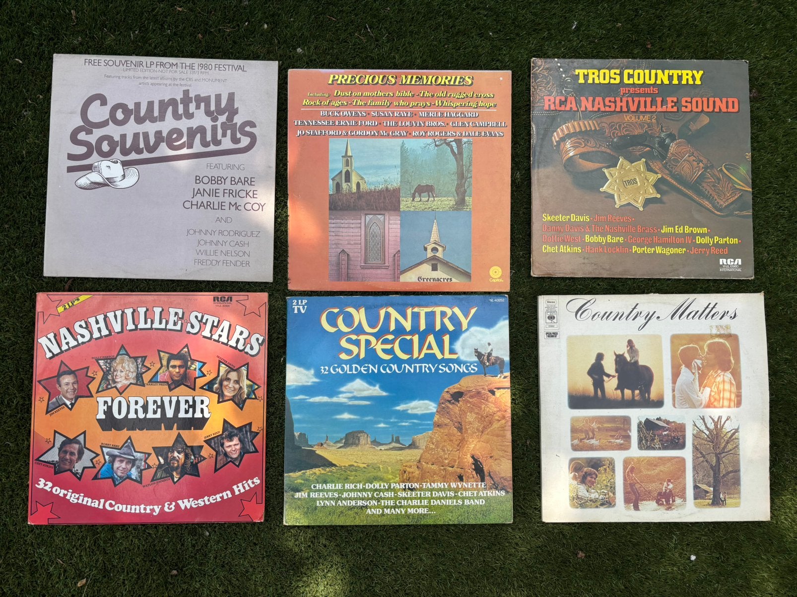 6 lp vinyl collectie country (waarvan 3 dubbel lp’s), Cd's en Dvd's, Ophalen of Verzenden, Zo goed als nieuw, 12 inch
