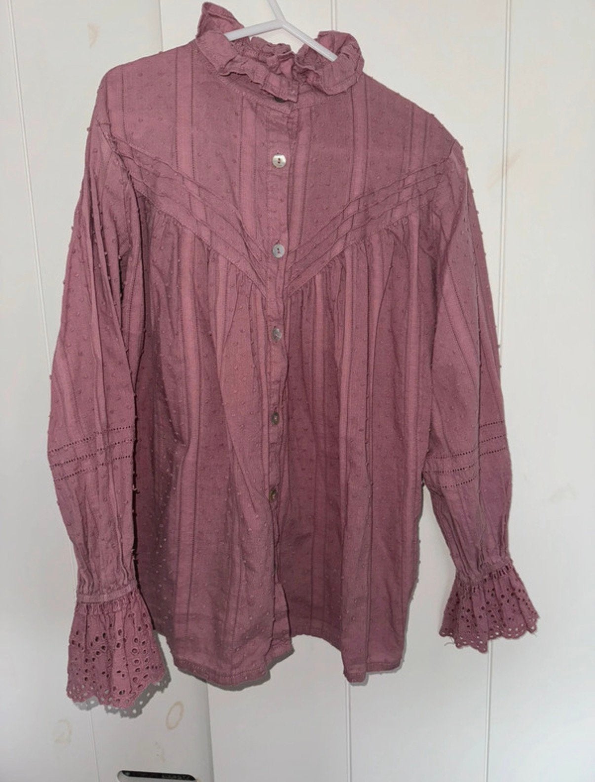 Ammehoela blouse 8-10Y, Ophalen of Verzenden, Zo goed als nieuw, Meisje, Overhemd of Blouse