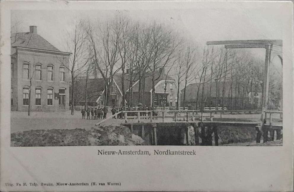 Nieuw-Amsterdam (Drenthe) - Nordkantstreek 1908, Ophalen of Verzenden, Voor 1920, Gelopen, Drenthe