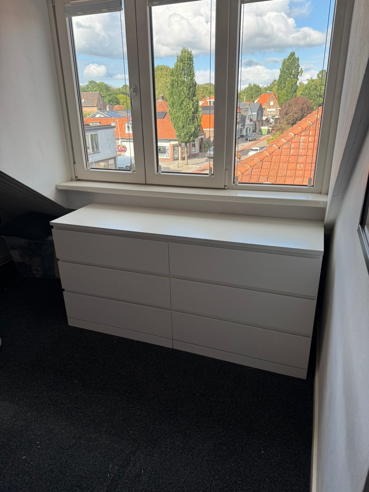 IKEA MALM ladekast wit, Ophalen, Gebruikt, 5 laden of meer, 150 tot 200 cm