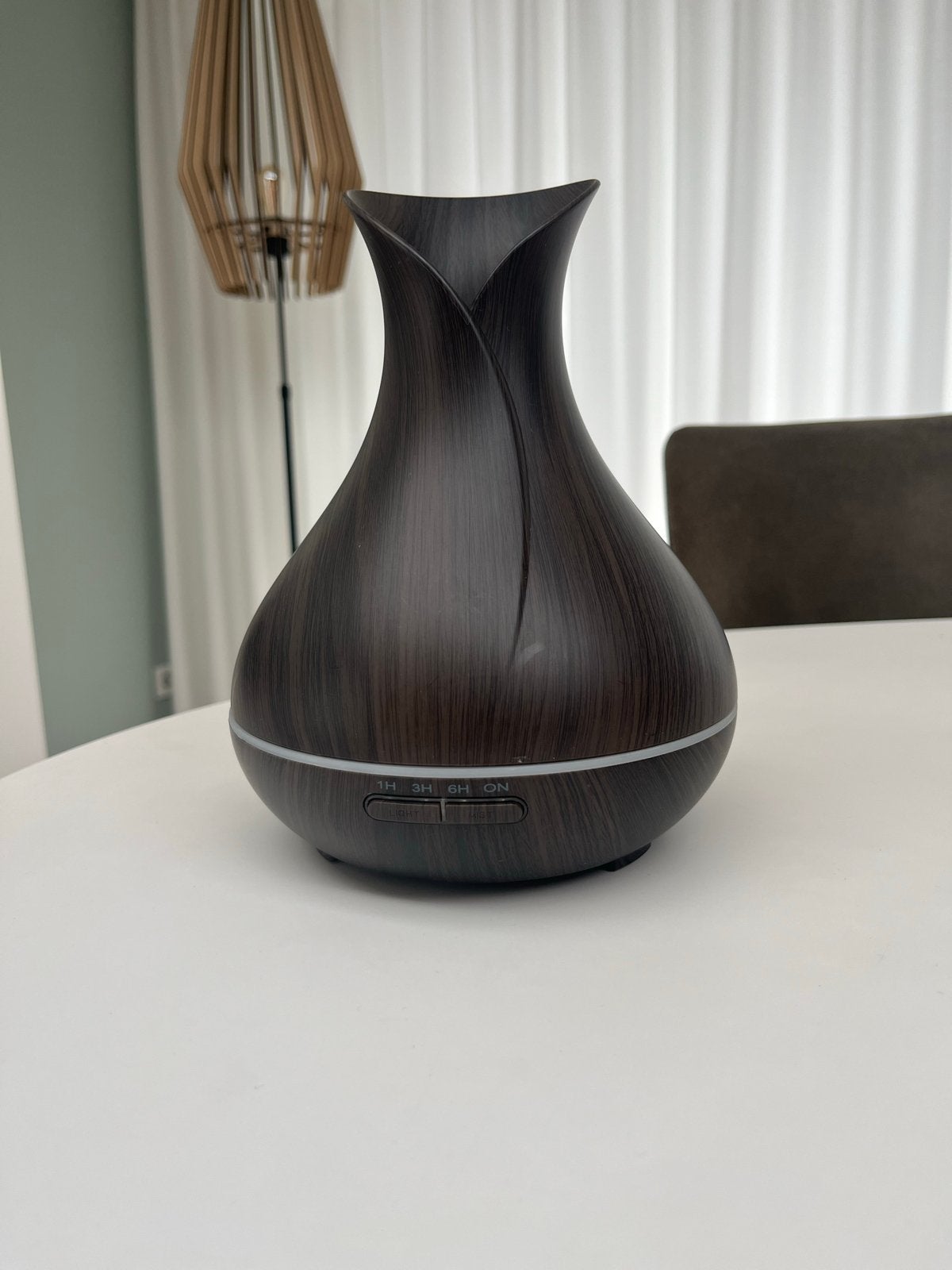 O'DOR Aroma Diffuser - Donkerbruin Houtnerf Design, Huis en Inrichting, Woonaccessoires | Overige, Gebruikt, Kunststof, Bruin