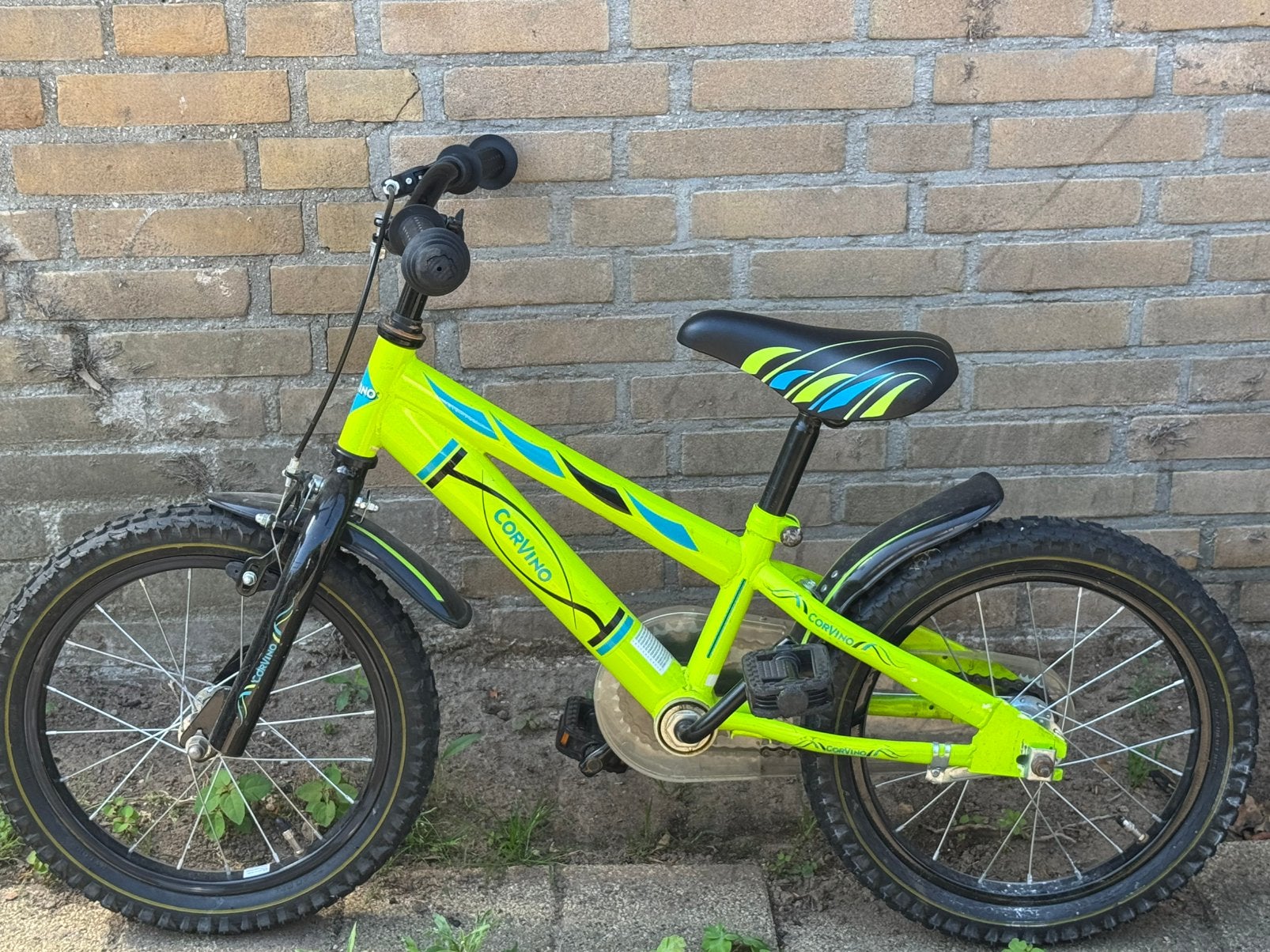 Corvino fiets 16 inch, Ophalen, Terugtraprem, Staal, 16 tot 20 inch