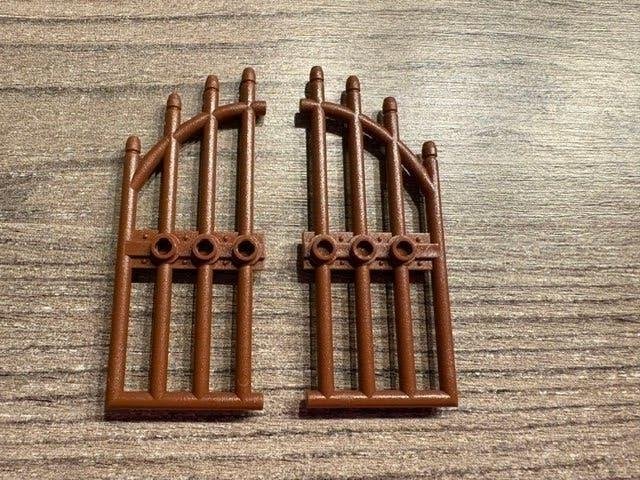 lego kasteel deur  1x4x9 bruin (4), Ophalen of Verzenden, Nieuw, MOC (eigen creatie), Lego