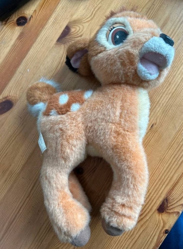 Bambi knuffel van Mattel - Disney, Ophalen of Verzenden, Bambi of Dumbo, Zo goed als nieuw, Knuffel
