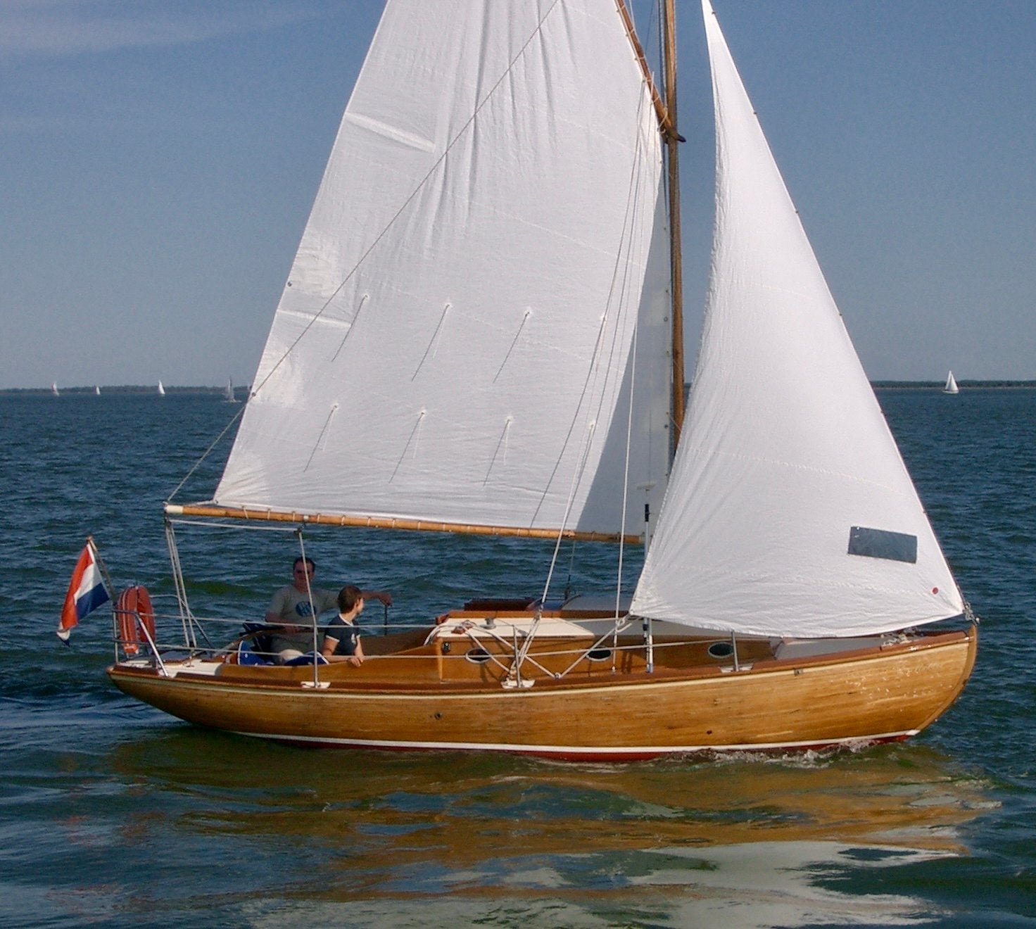 Robber zeilboot - Klassieke houten zeiljacht, Ophalen, Gebruikt, Binnenboordmotor, Viertaktmotor