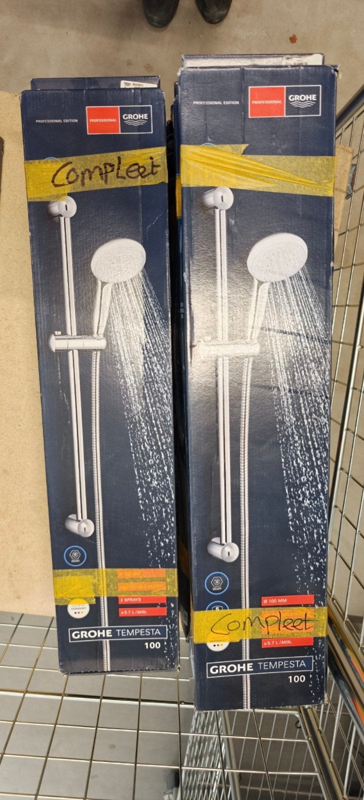 7x Grohe Tempesta 100 Douchesysteem, Ophalen of Verzenden, Nieuw, Chroom, Douche