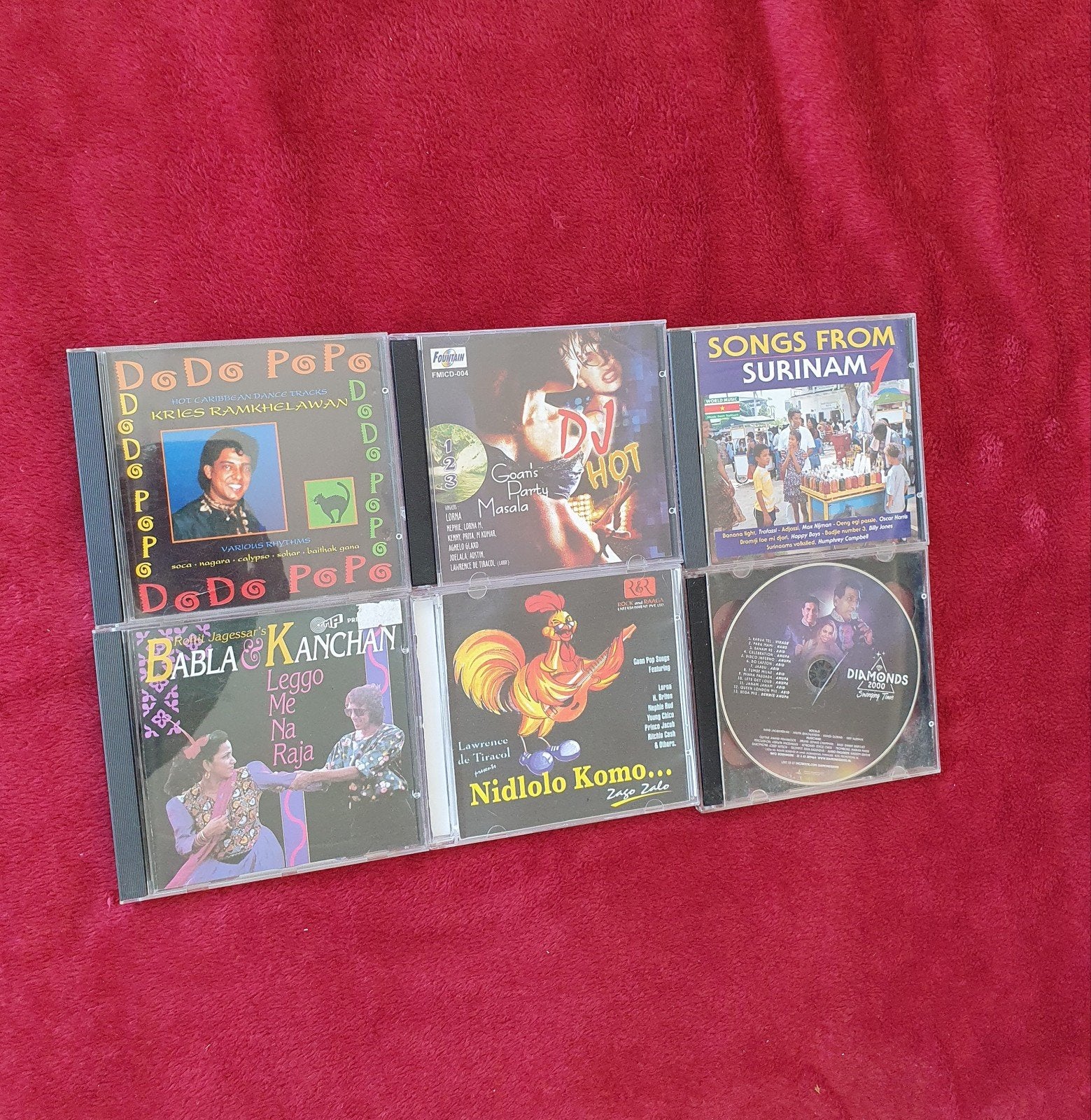 Diverse Surinaamse CD's - 6 stuks. Jaar 1992 2003 2002 2000., Ophalen of Verzenden, Zo goed als nieuw, Album, Inclusief boekje