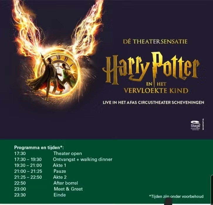 Harry Potter all in arr sligro 23 sept, Tickets en Kaartjes, Eén persoon, September