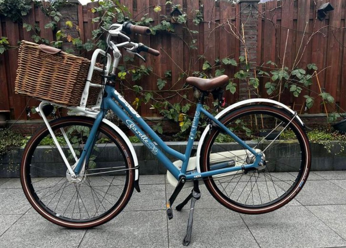 Gazelle Miss Grace damesfiets met mand, Ophalen, 50 tot 53 cm, Gazelle, Trommelrem