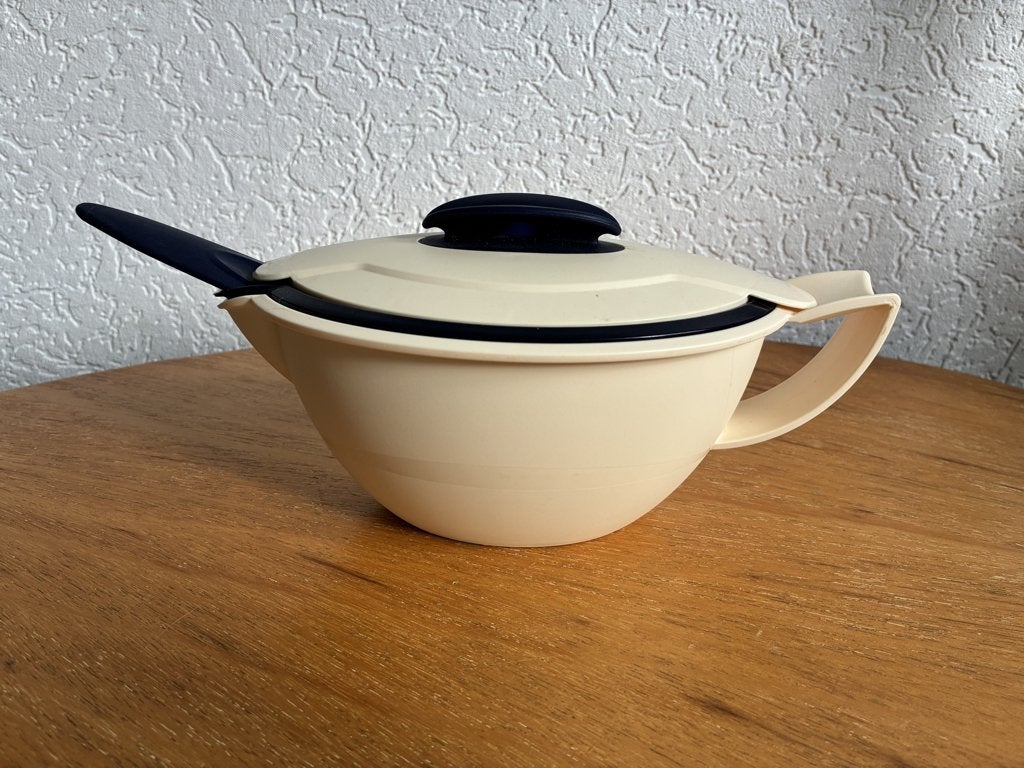 Sauskom Tupperware, Blauw, Ophalen of Verzenden, Zo goed als nieuw, 550 ml