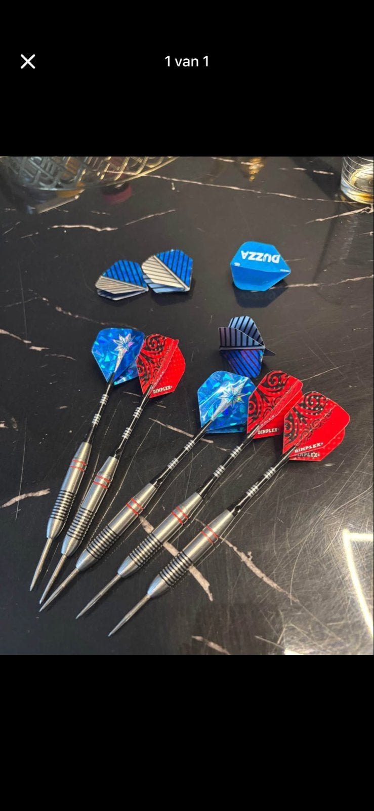 Set van 5 Darts met extra flights, Ophalen, Gebruikt, Pijlen